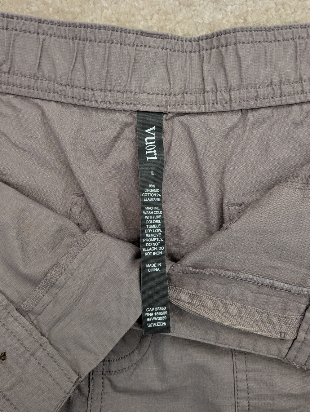 NWT Vuori gray shorts large - Picture 5 of 7